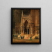 Das Portal des Rathauses von Regensburg - Rudolf von Alt — gerahmtes Bild an der Wand