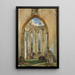Ruine einer Kirche - Rudolf von Alt — gerahmtes Bild an der Wand