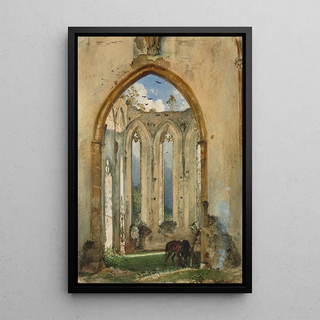 Rudolf von Alt - Ruin of a Church.webp