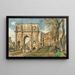 L'Arc de Constantin und das Kolosseum in Rom - Rudolf von Alt — gerahmtes Bild an der Wand