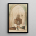 L'autel marial dans l'église de Hallstatt - Rudolf von Alt — gerahmtes Bild an der Wand