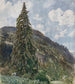 Der alte Fichtenbaum von Bad Gastein - Rudolf von Alt — Ansicht des Kunstwerks