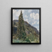 Der alte Fichtenbaum von Bad Gastein - Rudolf von Alt — gerahmtes Bild an der Wand