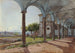 Vue de Sant'Onofrio sur Rome - Rudolf von Alt — Ansicht des Kunstwerks