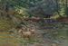 Troupeau de moutons et petits bergers au bord du ruisseau - Ruggero Panerai — Ansicht des Kunstwerks