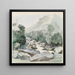 Bergbach bei Cachoeira do Marmello - Ferdinand Keller — gerahmtes Bild an der Wand