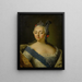 Portrait von Elizabeth Petrovna - Russische Schule — gerahmtes Bild an der Wand
