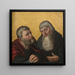 Heilige Antonius und Paulus - Anonym — gerahmtes Bild an der Wand