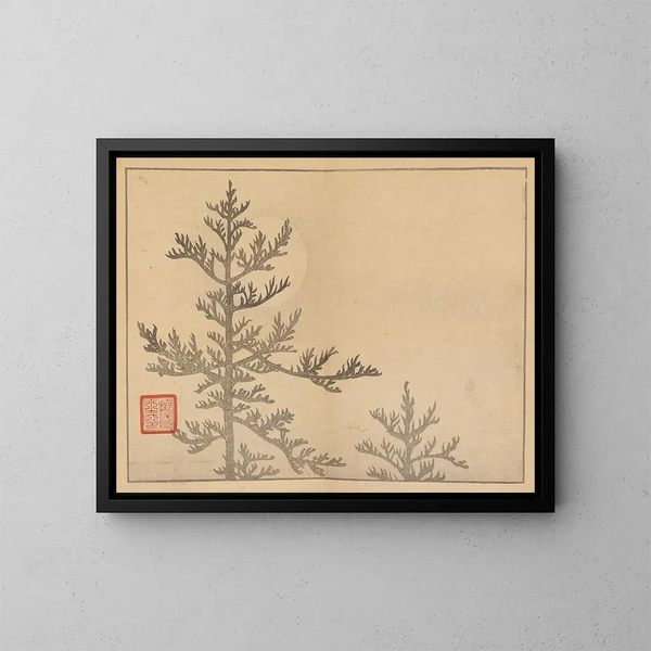 Sakai Hoitsu, Gemälde 16 - Sakai Hōitsu — gerahmtes Bild an der Wand