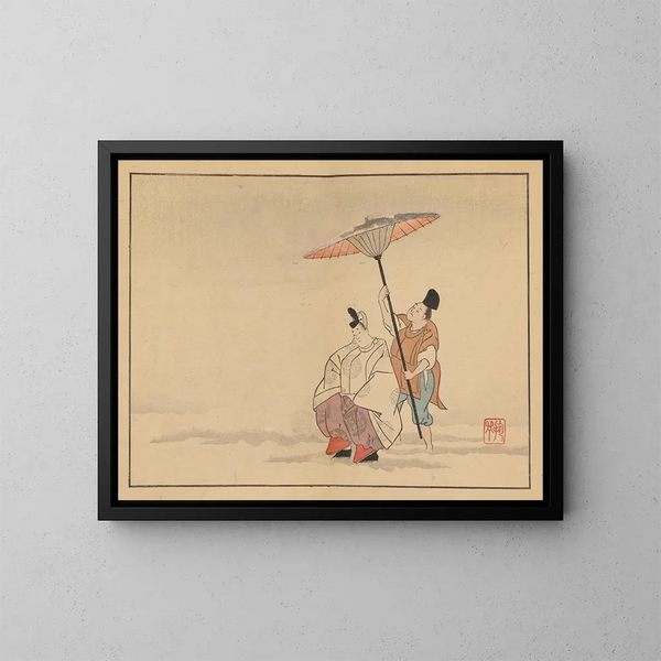 Sakai Hoitsu, Malerei 18 - Sakai Hōitsu — gerahmtes Bild an der Wand
