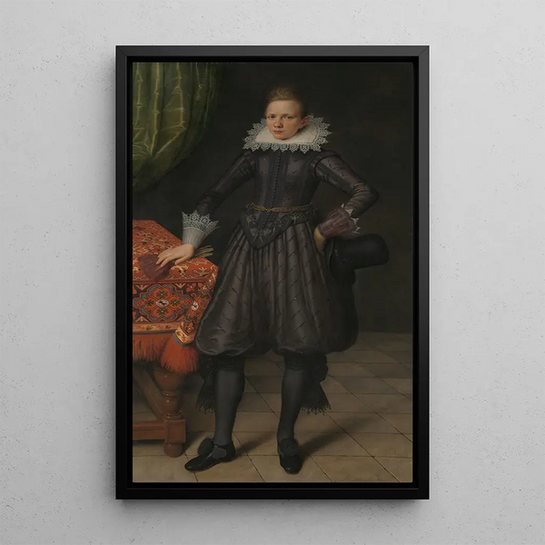 Portrait von Peter Courten - Salomon Mesdach — gerahmtes Bild an der Wand