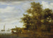 Flusslandschaft mit Kahn - Salomon van Ruysdael — Ansicht des Kunstwerks