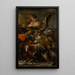 Allegorie des Glücks - Salvator Rosa — gerahmtes Bild an der Wand