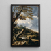 Moines pêchant - Salvator Rosa — gerahmtes Bild an der Wand