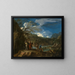 Polycrate und der Fischer - Salvator Rosa — gerahmtes Bild an der Wand