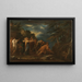 Pythagoras, der aus der Hölle auftaucht - Salvator Rosa — gerahmtes Bild an der Wand