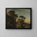 Ruinen in einer felsigen Landschaft - Salvator Rosa — gerahmtes Bild an der Wand