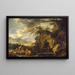 Die Entdeckung Moses - Salvator Rosa — gerahmtes Bild an der Wand