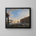 L'arrivée du pape Pie IX à Naples - Salvatore Fergola — gerahmtes Bild an der Wand