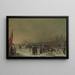 Givre sur la Tamise - Samuel Collings — gerahmtes Bild an der Wand