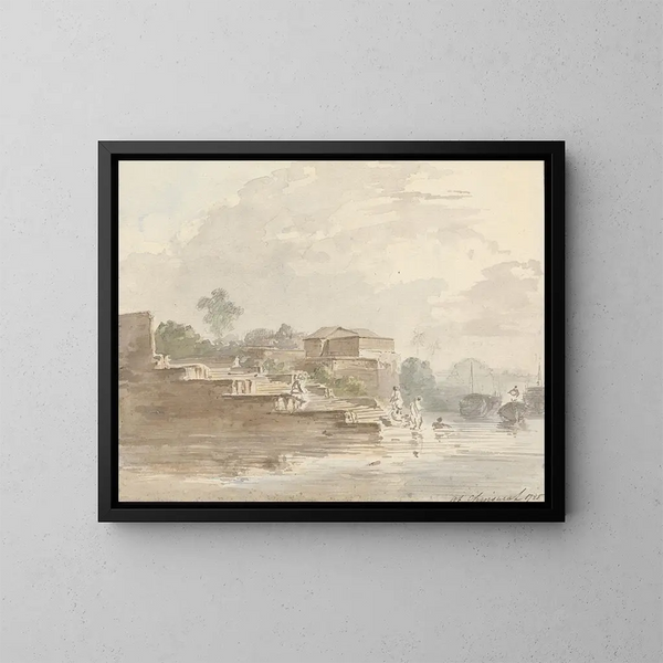À Chinsurah - Samuel Davis — gerahmtes Bild an der Wand