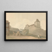 Château à Dieppe, Normandie - Samuel Davis — gerahmtes Bild an der Wand