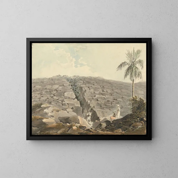 Fente dans une formation de roches - Samuel Davis — gerahmtes Bild an der Wand