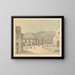 Funchal, Madeira, ein Platz mit einer Kirche - Samuel Davis — gerahmtes Bild an der Wand