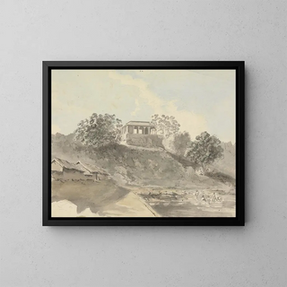 Samuel Davis - River Scene with Buildings.webp