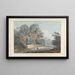 Szene am felsigen Fluss mit Cipayes - Samuel Davis — gerahmtes Bild an der Wand