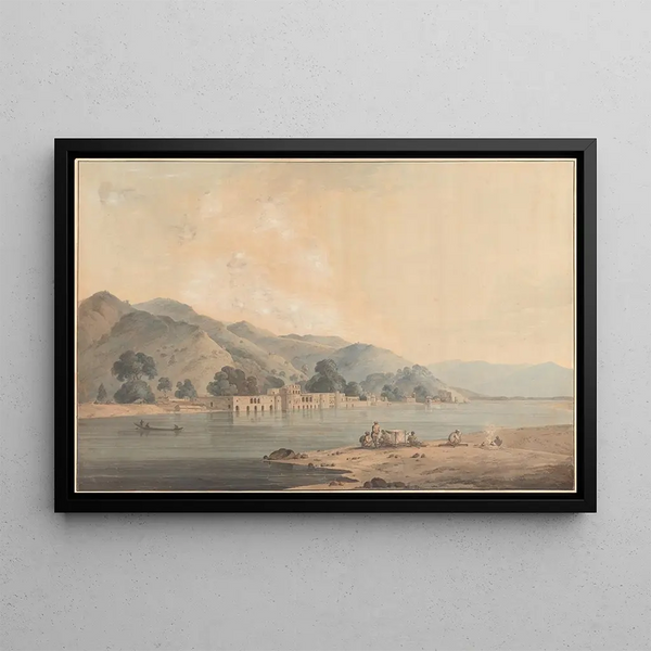 Le Hurduar blickt stromaufwärts des Flusses - Samuel Davis — gerahmtes Bild an der Wand