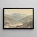 Vue près de Tassisudon, Tashicho Dzong au Bhoutan - Samuel Davis — gerahmtes Bild an der Wand