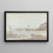 Stadt im Westen in der Nähe eines Flusses - Samuel Davis — gerahmtes Bild an der Wand