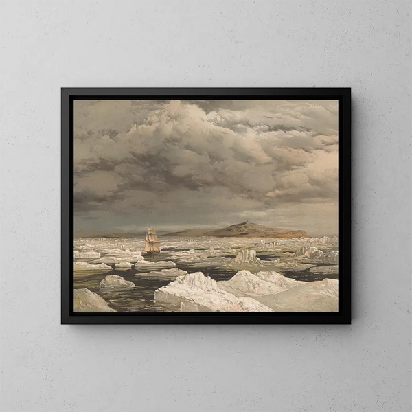 Erste Landentdeckung durch die HMS Investigator - Samuel Gurney Cresswell — gerahmtes Bild an der Wand