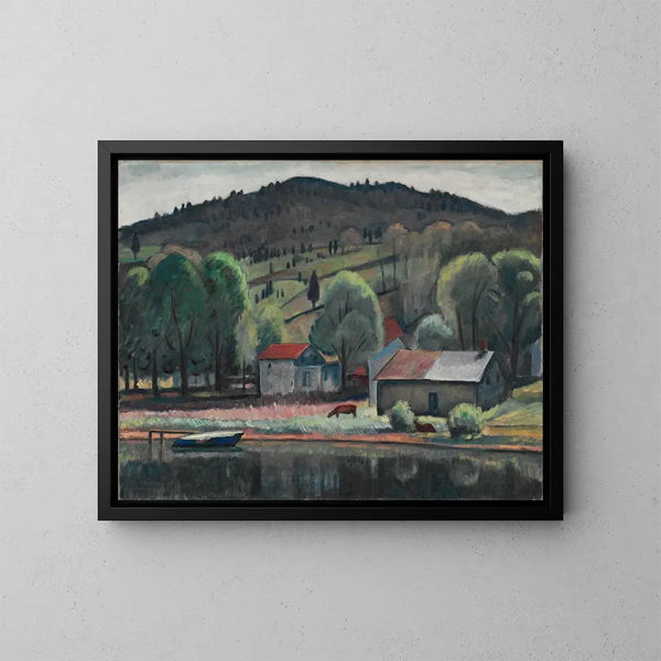 Eddyville - Samuel Halpert — gerahmtes Bild an der Wand