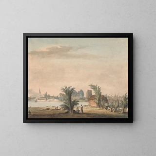 Samuel Hieronymus Grimm - Putney Church and Bridge.webp