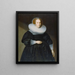 Portrait einer Frau - Samuel Hoffmann — gerahmtes Bild an der Wand