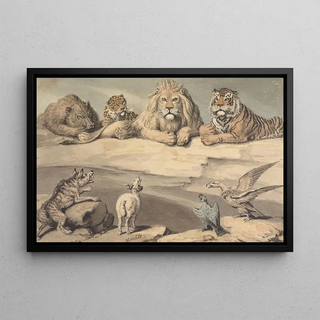 Samuel Howitt - A Boar a Leopard a Lion a Tiger a Wolf a Ram and Two Eagles.webp