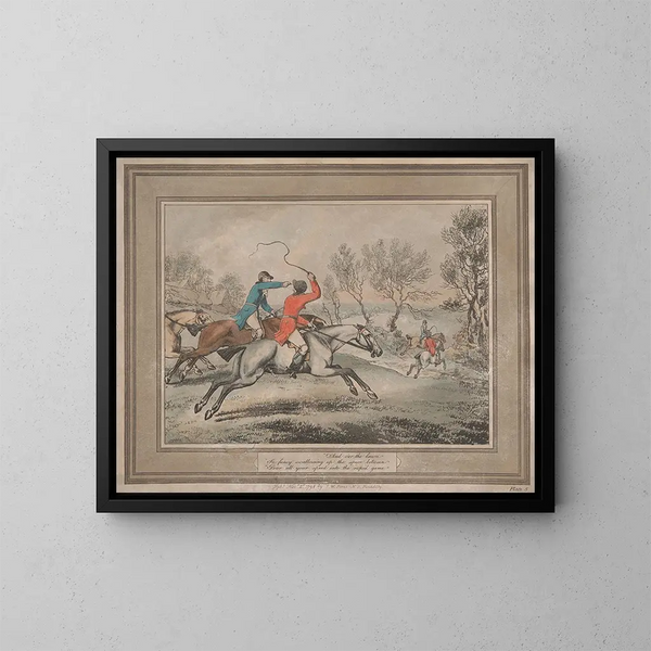 Und auf der Wiese - Samuel Howitt — gerahmtes Bild an der Wand