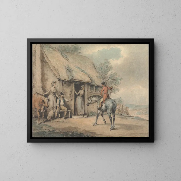 Rückkehr nach Hause - Samuel Howitt — gerahmtes Bild an der Wand