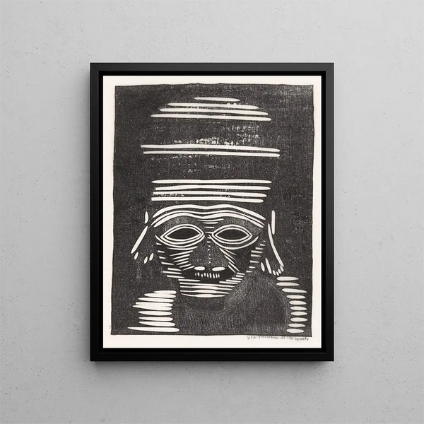 Tête fantastique - Samuel Jessurun de Mesquita — gerahmtes Bild an der Wand