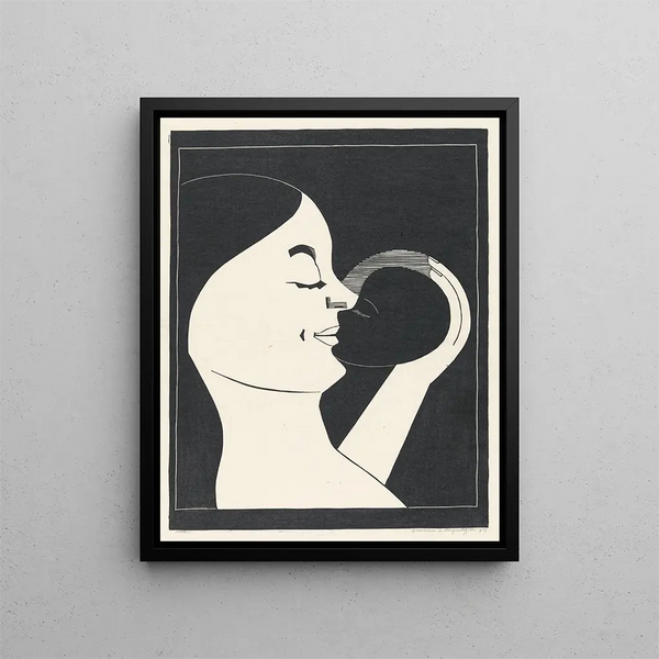 Mutter und Kind - Samuel Jessurun de Mesquita — gerahmtes Bild an der Wand