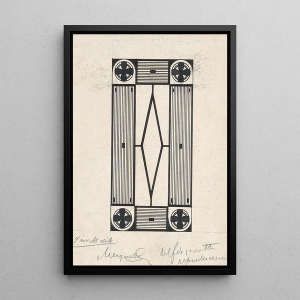 Ornament mit Blume - Samuel Jessurun de Mesquita — gerahmtes Bild an der Wand