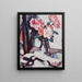Rosen Rosen in einer Glasvase - Samuel John Peploe — gerahmtes Bild an der Wand
