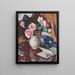 Rosen Rosen in einer Vase - Samuel John Peploe — gerahmtes Bild an der Wand