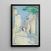 Straßenszene in Frankreich - Samuel John Peploe — gerahmtes Bild an der Wand
