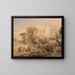 Feldernte und Kloster von La Vocatella bei Corpo di Cava - Samuel Palmer — gerahmtes Bild an der Wand