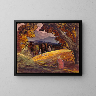 Samuel Palmer - Harvesters by Firelight.webp