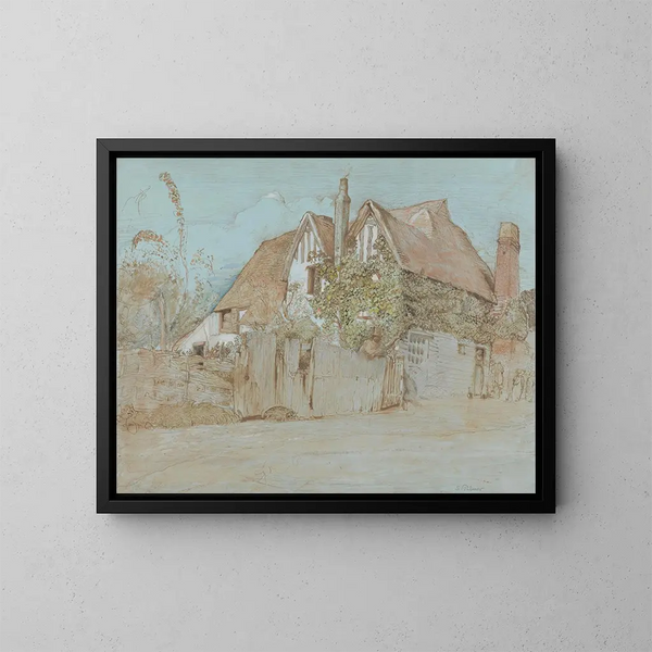 Cottage de lierre à Shoreham - Samuel Palmer — gerahmtes Bild an der Wand