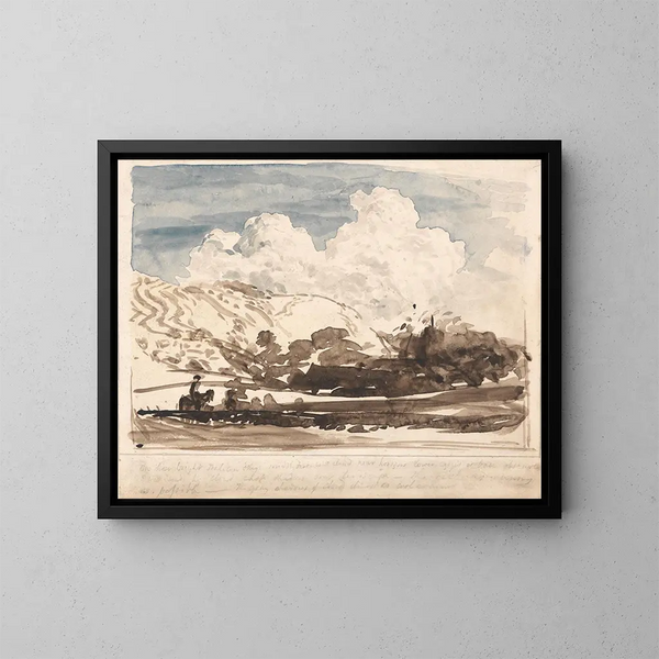 Der leuchtende Wolke - Samuel Palmer — gerahmtes Bild an der Wand